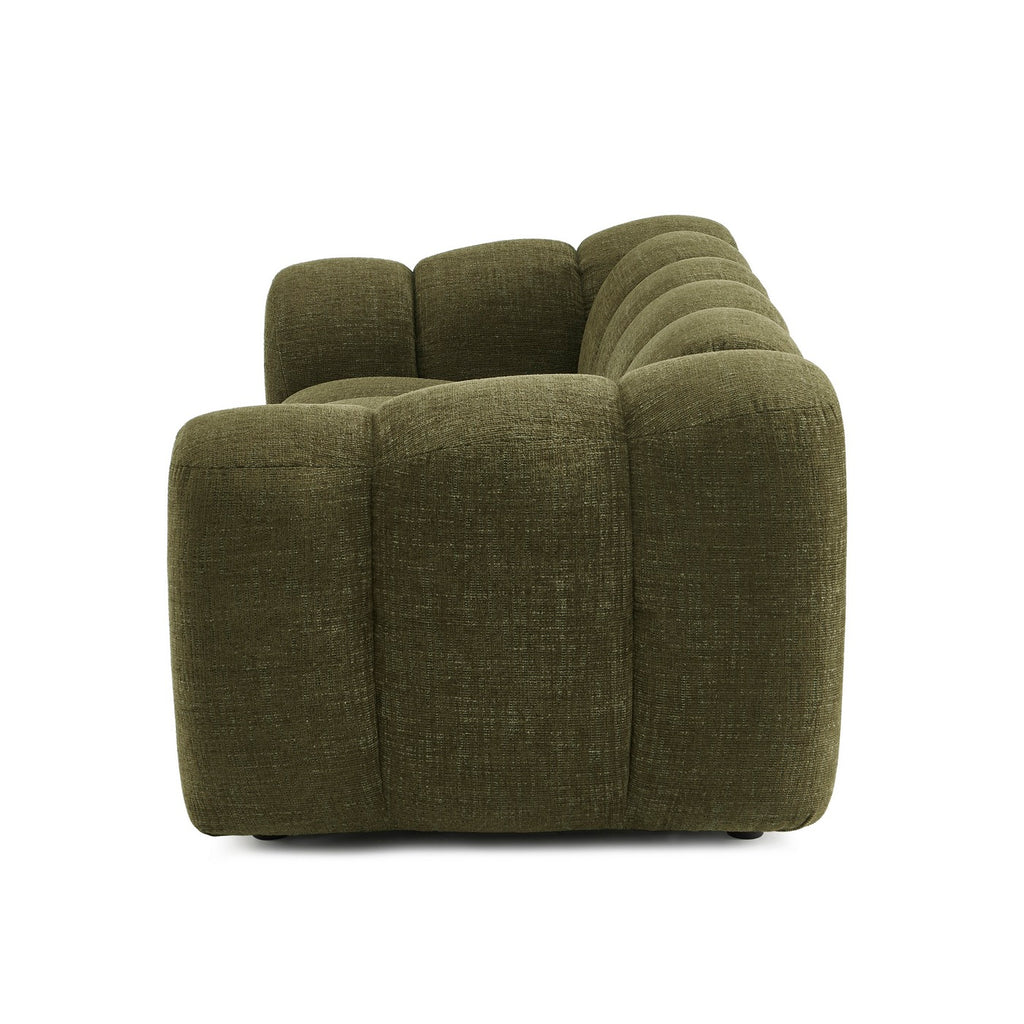Sunny - Canapé 2 Places - Tissu Tweed - Vert