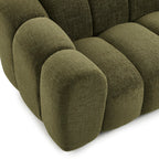 Sunny - Canapé 2 Places - Tissu Tweed - Vert