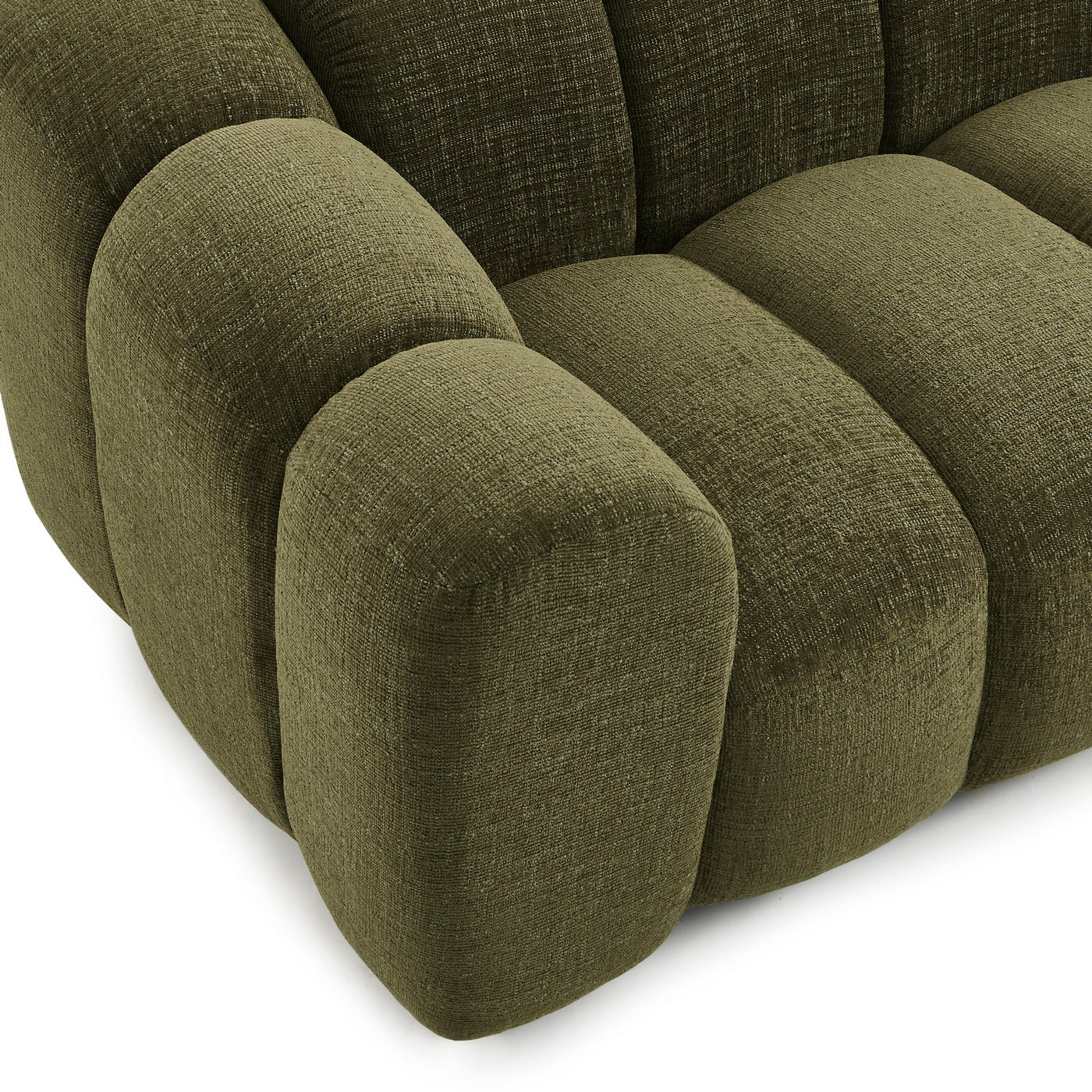 Sunny - Canapé 2 Places - Tissu Tweed - Vert