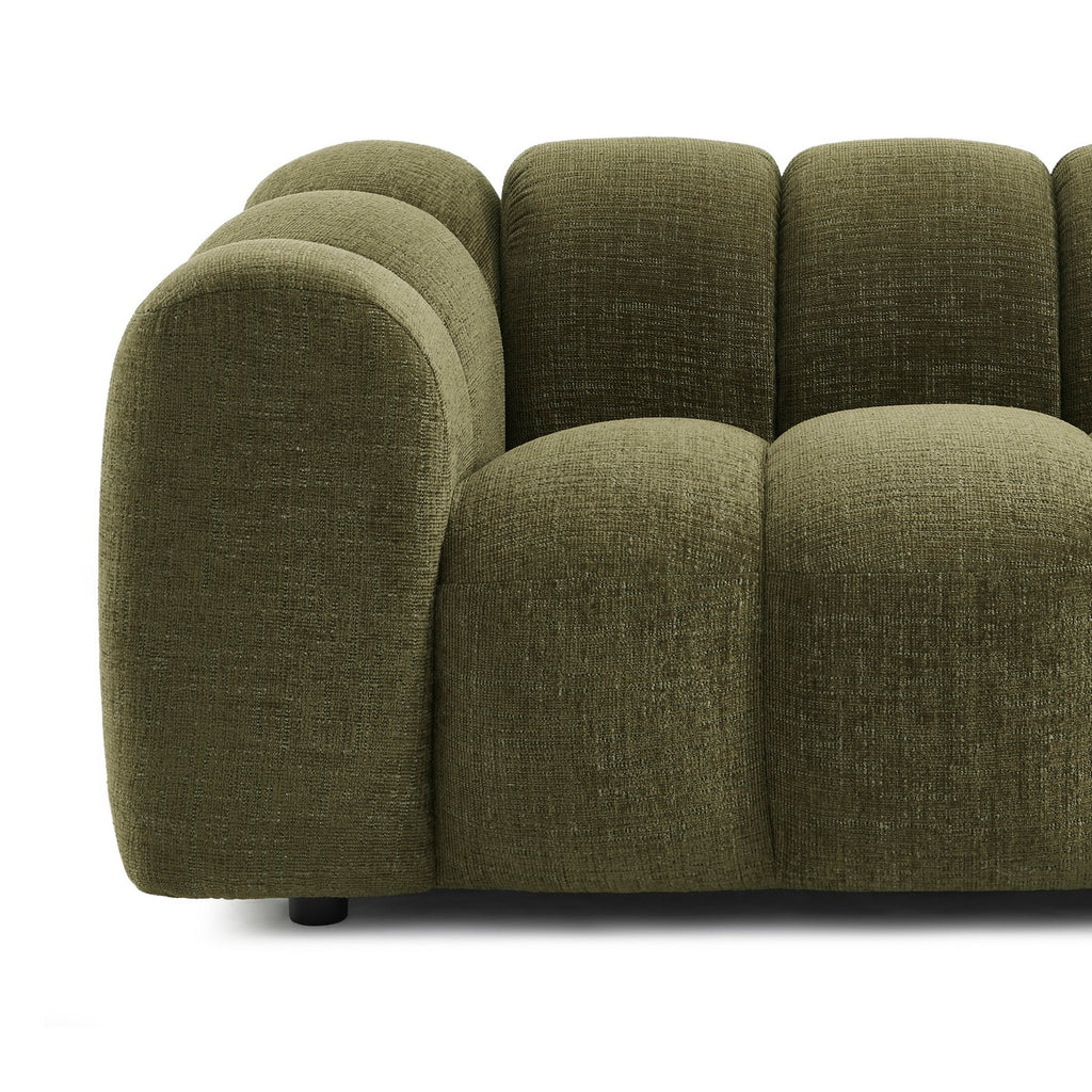 Sunny - Canapé 2 Places - Tissu Tweed - Vert