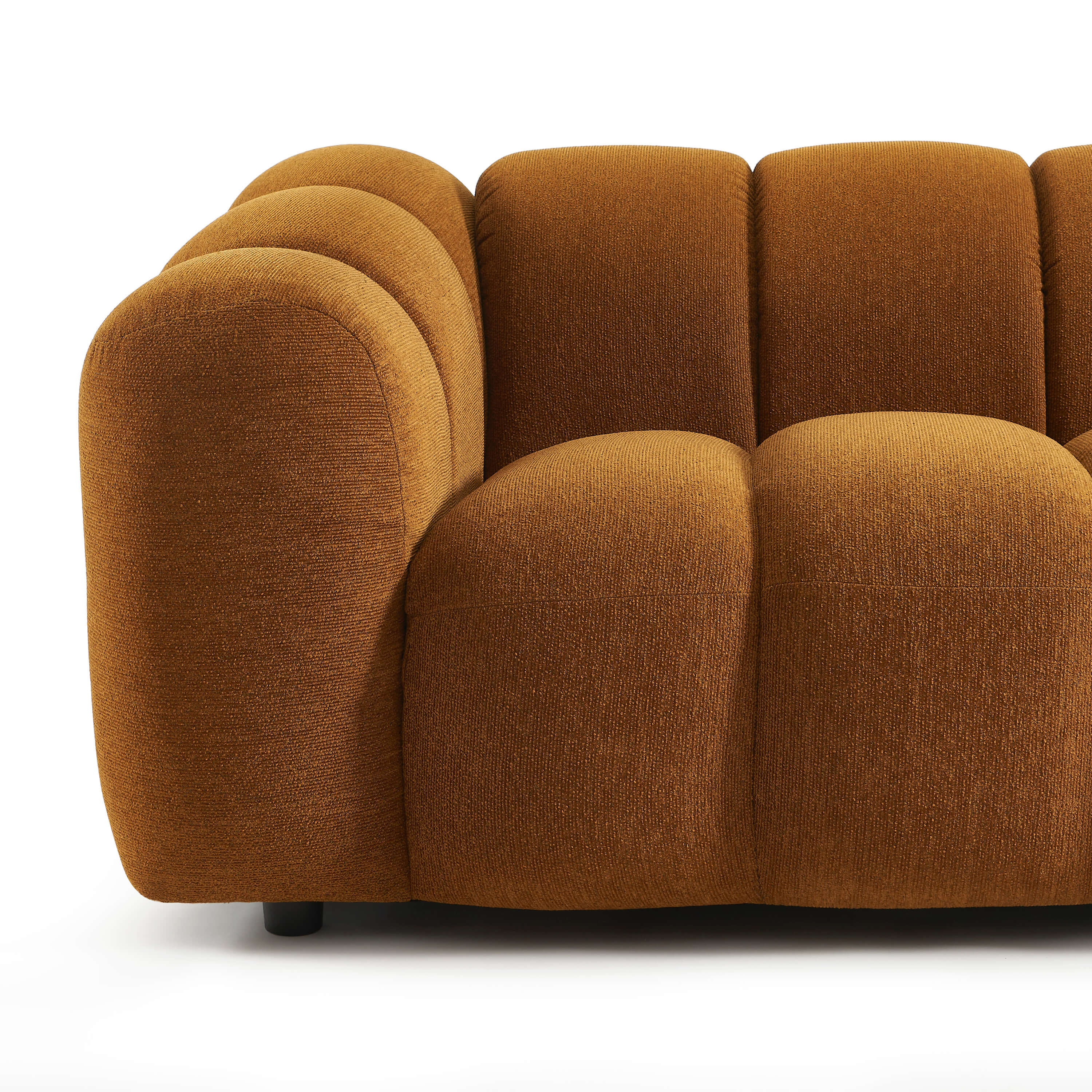 Sunny - Canapé 3 Places - Tissu Tweed - Bronze
