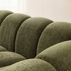 Sunny - 3 Seater Sofa - Tweed Fabric - Green