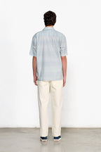 Sunset Postcard Light Blue Short-Sleeved Shirt