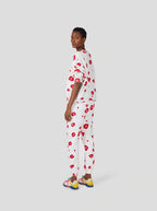Pantalón Kiara en forro polar estampado poppy