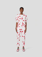 Pantalón Kiara en forro polar estampado poppy