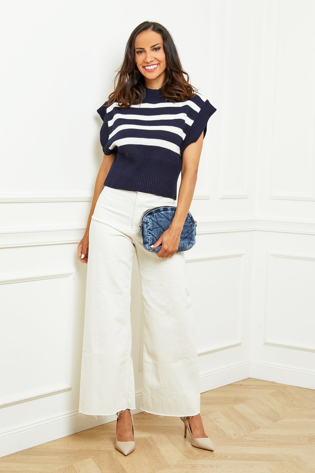 Sleeveless Sweater - Navy