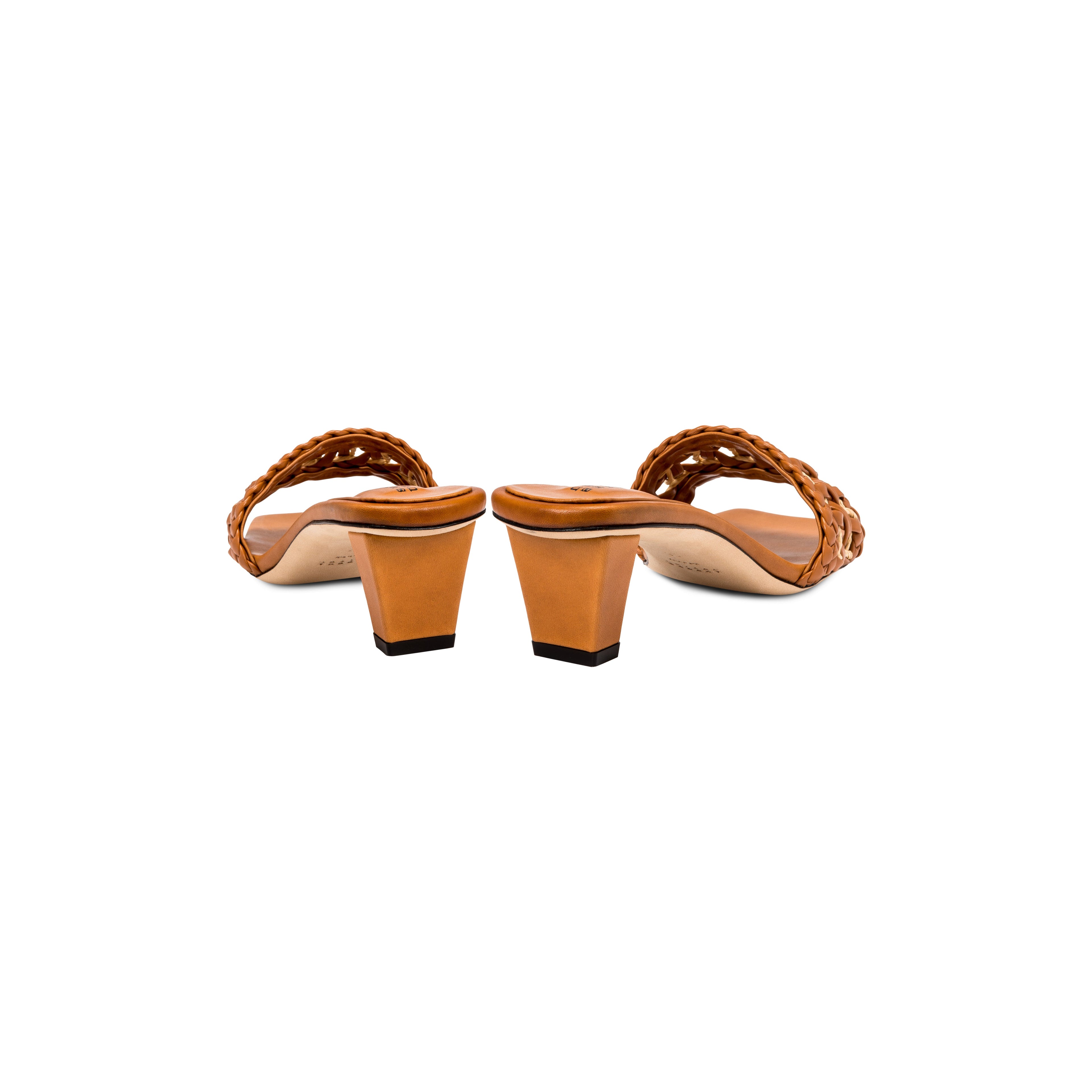 Almeria Camello Mid-Heel Sandal