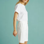Bermuda Suzon Color - White - Femme