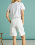 Bermuda Suzon Color - White - Femme
