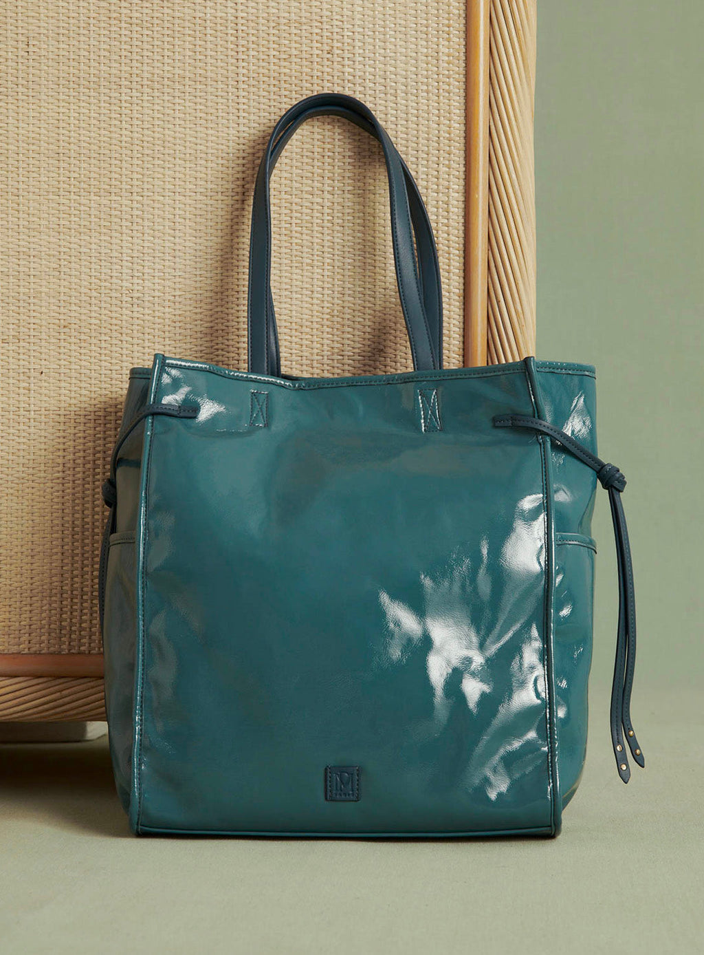 Bolso Tote Suzy Vernis - Azul Denim