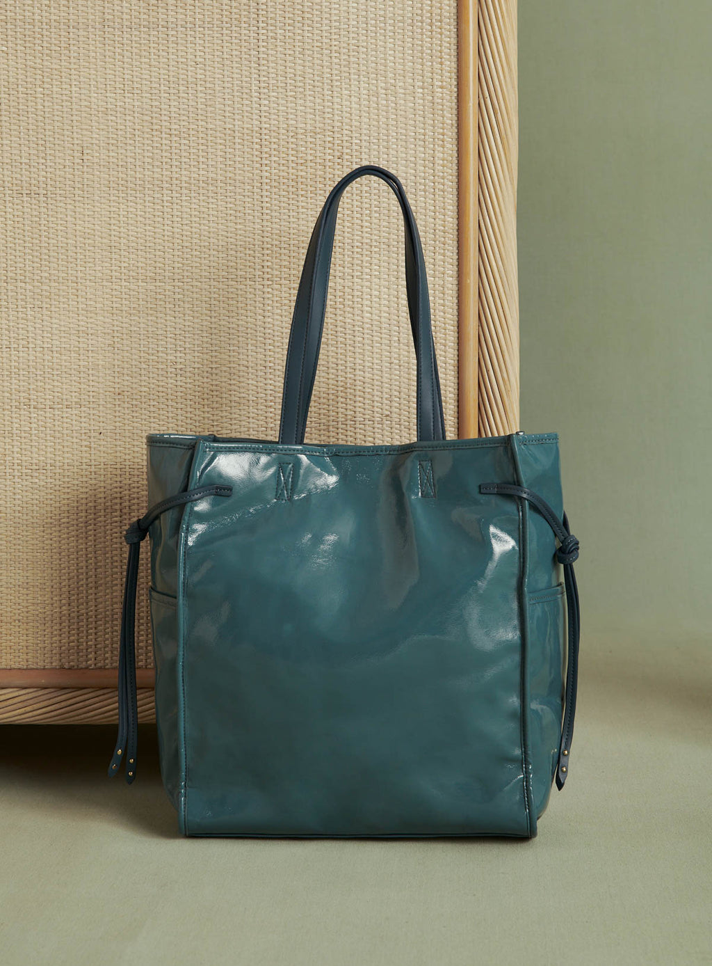 Bolso Tote Suzy Vernis - Azul Denim