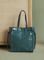 Bolso Tote Suzy Vernis - Azul Denim