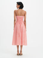 Vestido Mila - Coral Vichy