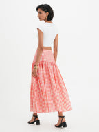 Falda Yvette - Coral Vichy