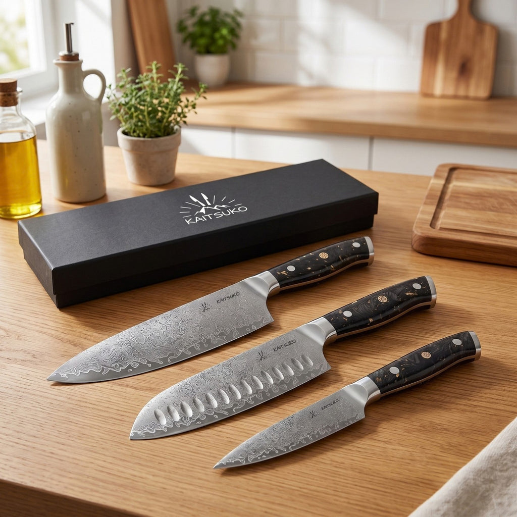 Set Of 3 Japanese Knives - Chef Yakumoto