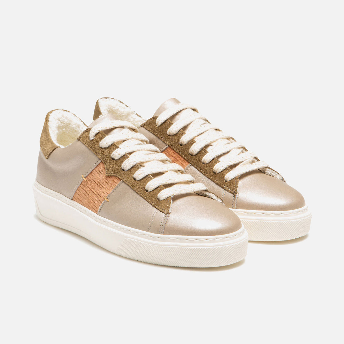 Sneakers Swanky F Fb - Beige/Taupe/Perzik