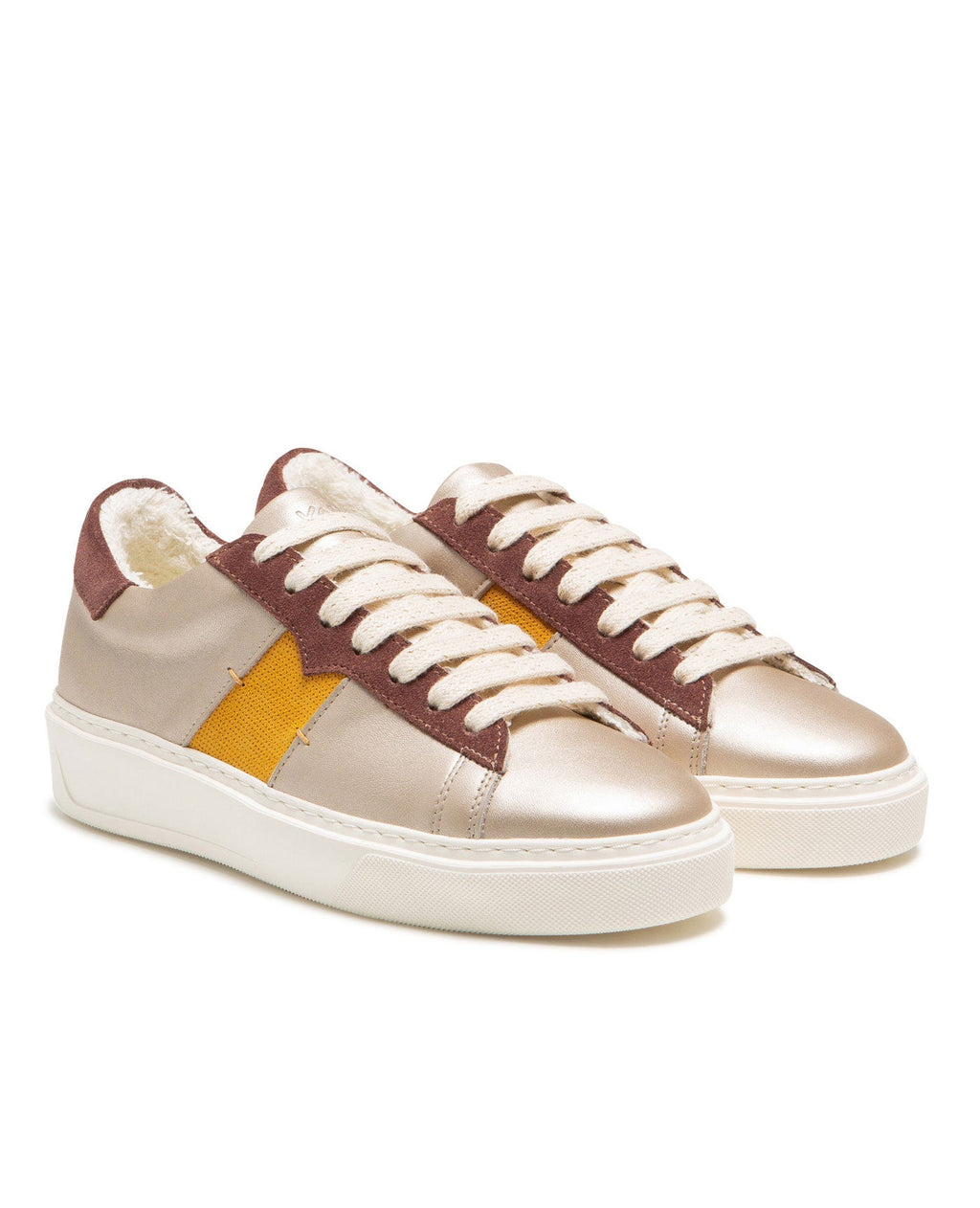 Sneakers Swanky F Fb - Beige/Marrone/Senape