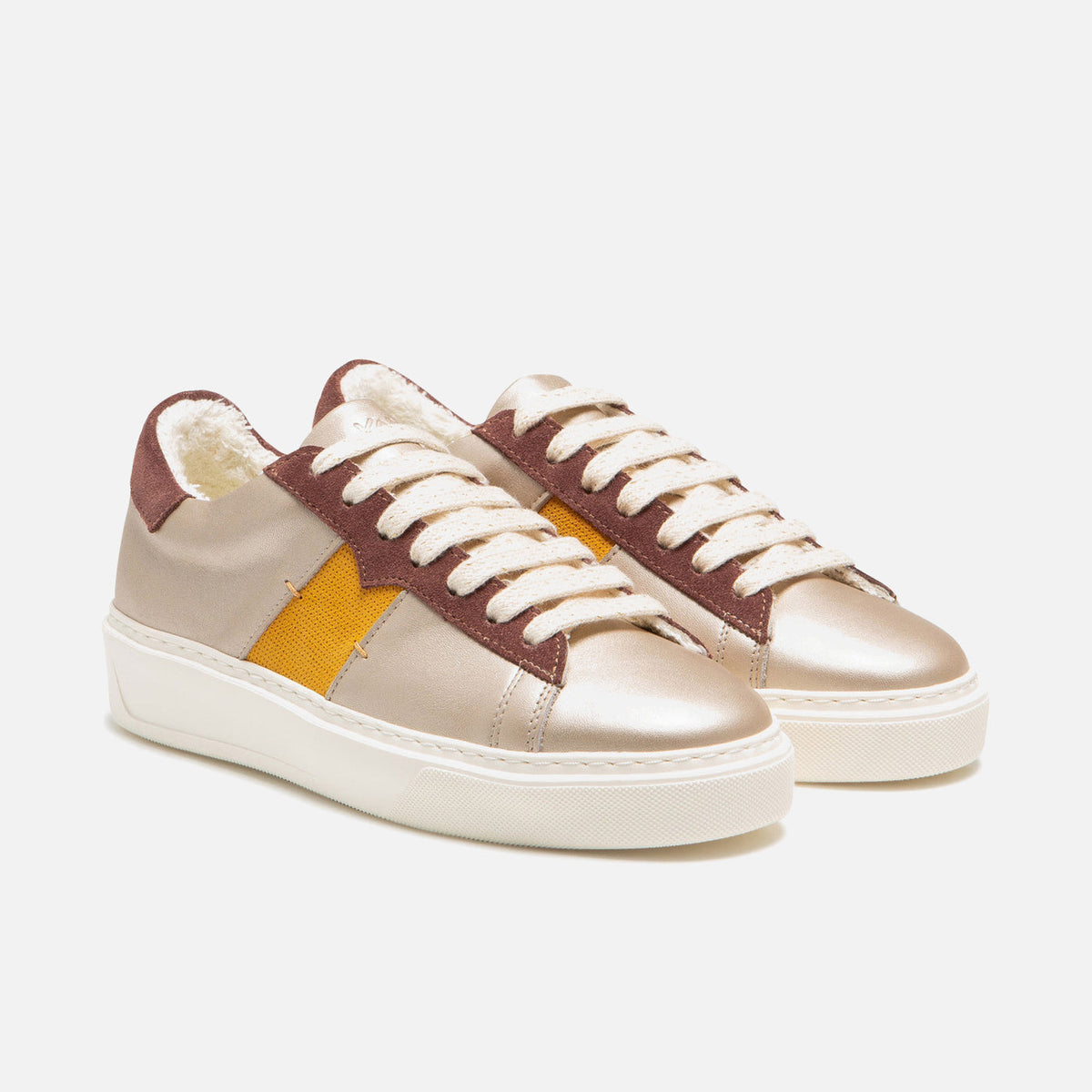 Sneakers Swanky F Fb - Beige/Marrone/Senape