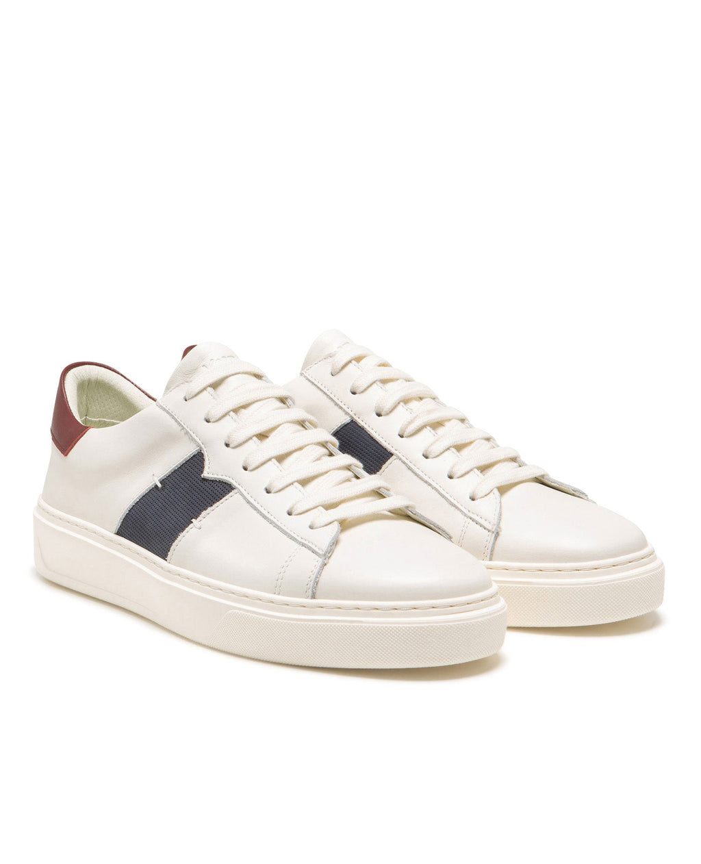 Sneakers Swanky - Ecru/Blu navy/Bordeaux
