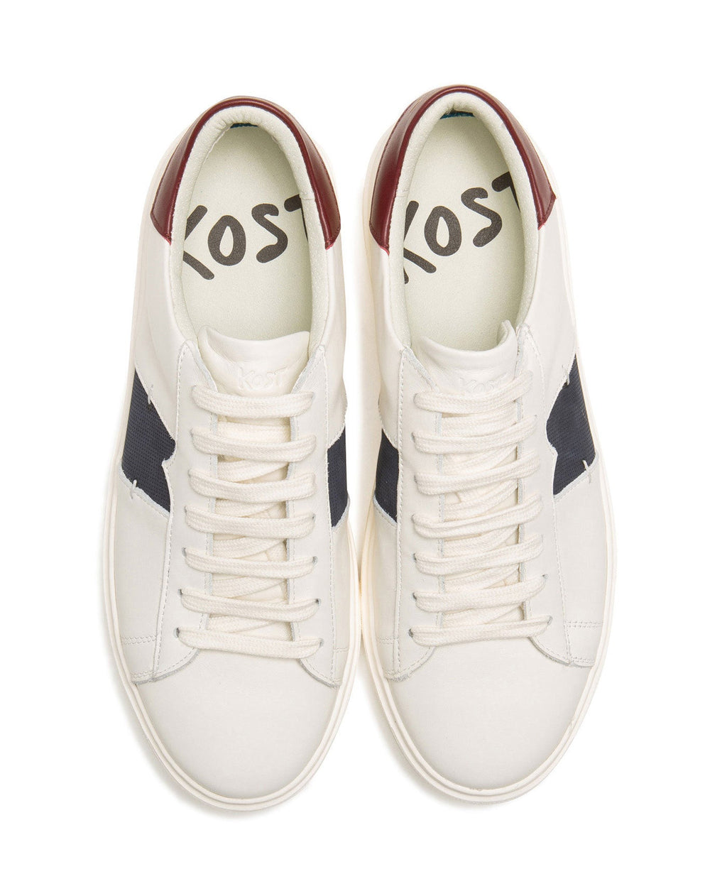 Sneakers Swanky - Ecru/Blu navy/Bordeaux