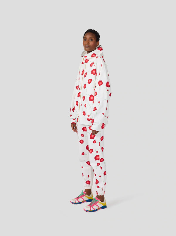 Jack-fleece Med Poppy-print