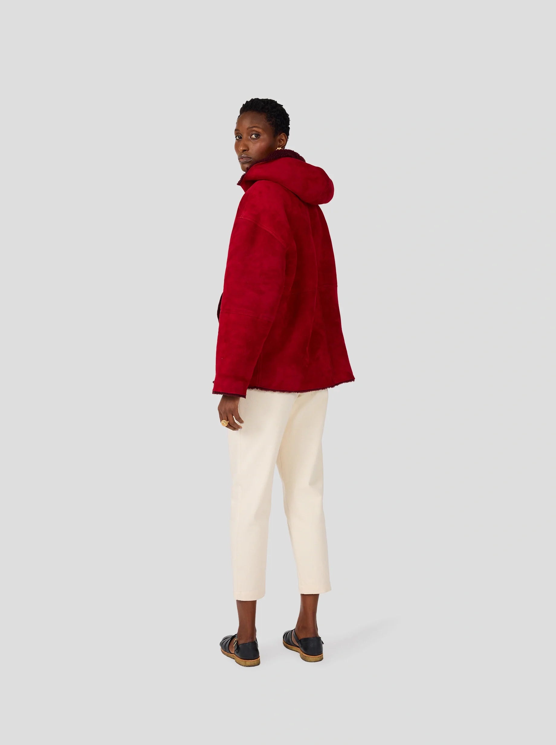 Sweat Serge En Cuir De Rosewood