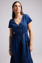 Robe Longue - Sybille - Navy
