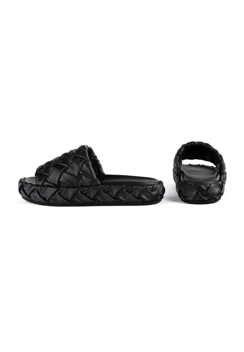 Mules Hibiscus Hues - Noir