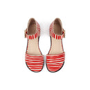 Sandalias Love - Blanco/Rojo