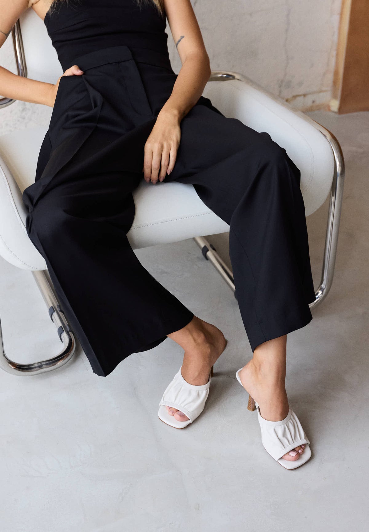 Sunlight Between Our Hands Flat Shoes - White