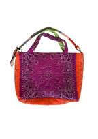 Sac Cabas Patch Anis/Cyclamen/Orange Fluo
