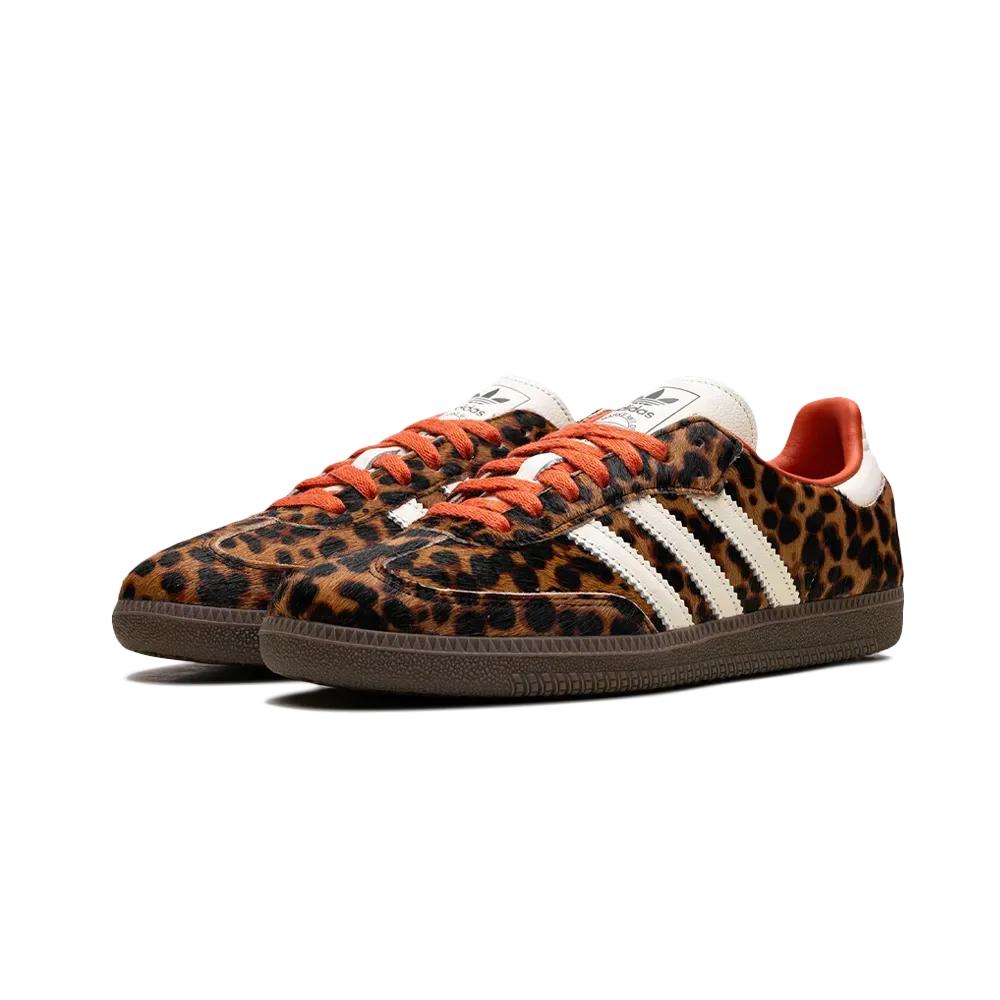 Adidas - Samba Og Preloved Red Leopard Sneakers - Brown