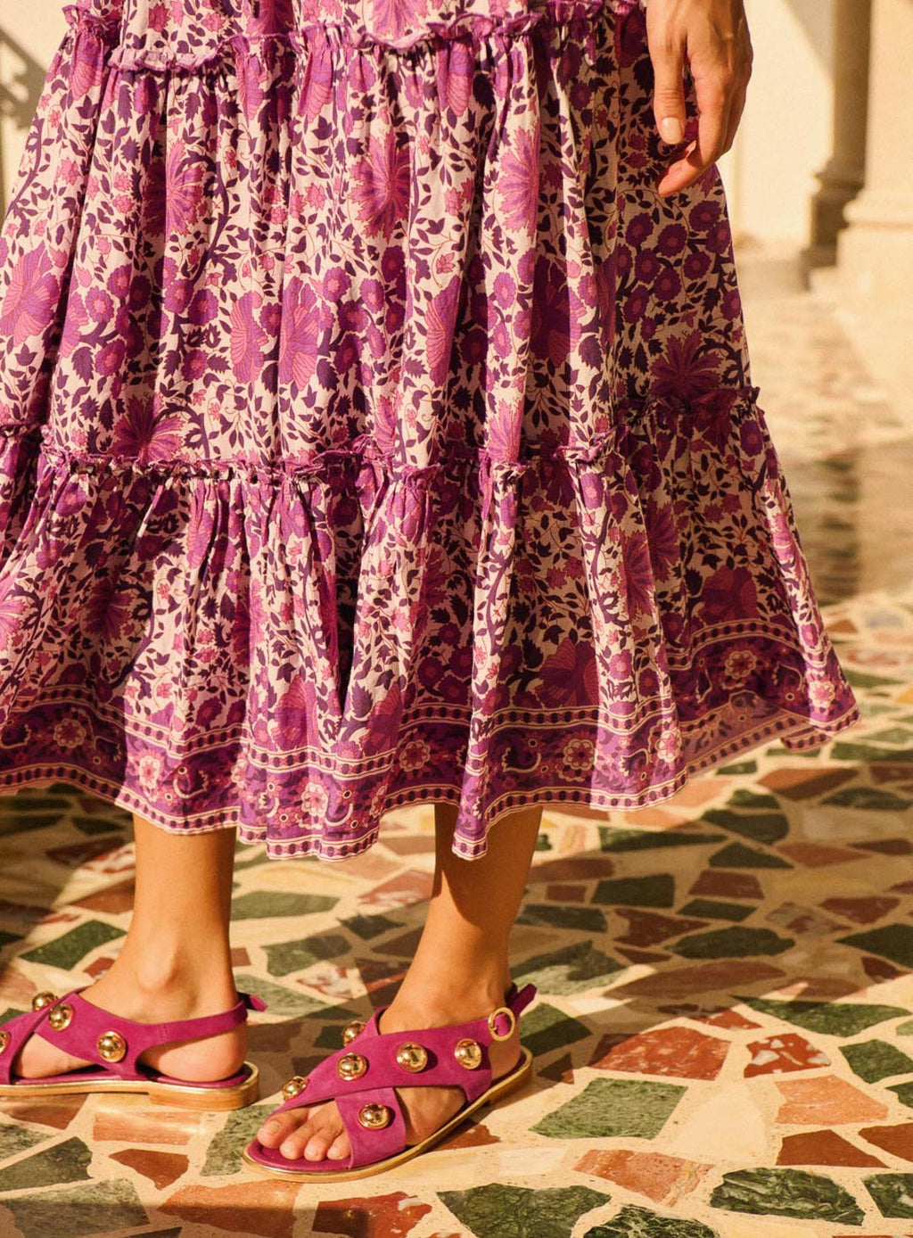 Sandales Coberts - Violet