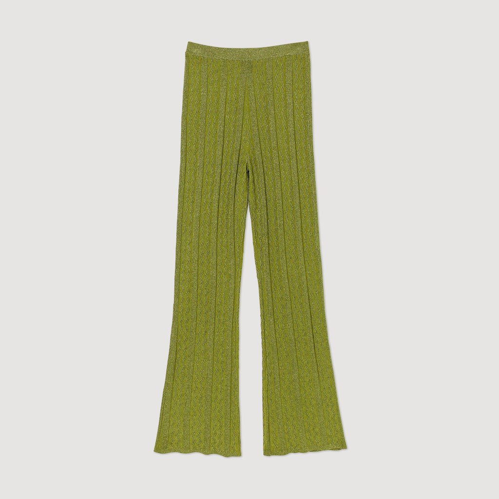 Metallic Knit Trousers