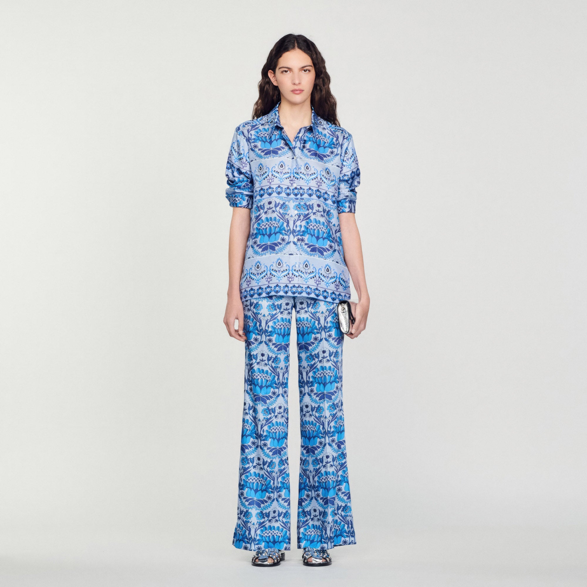 Pantalón Fluido Estampado Foulard