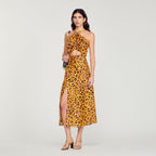 Vestido Largo Estampado Leopardo