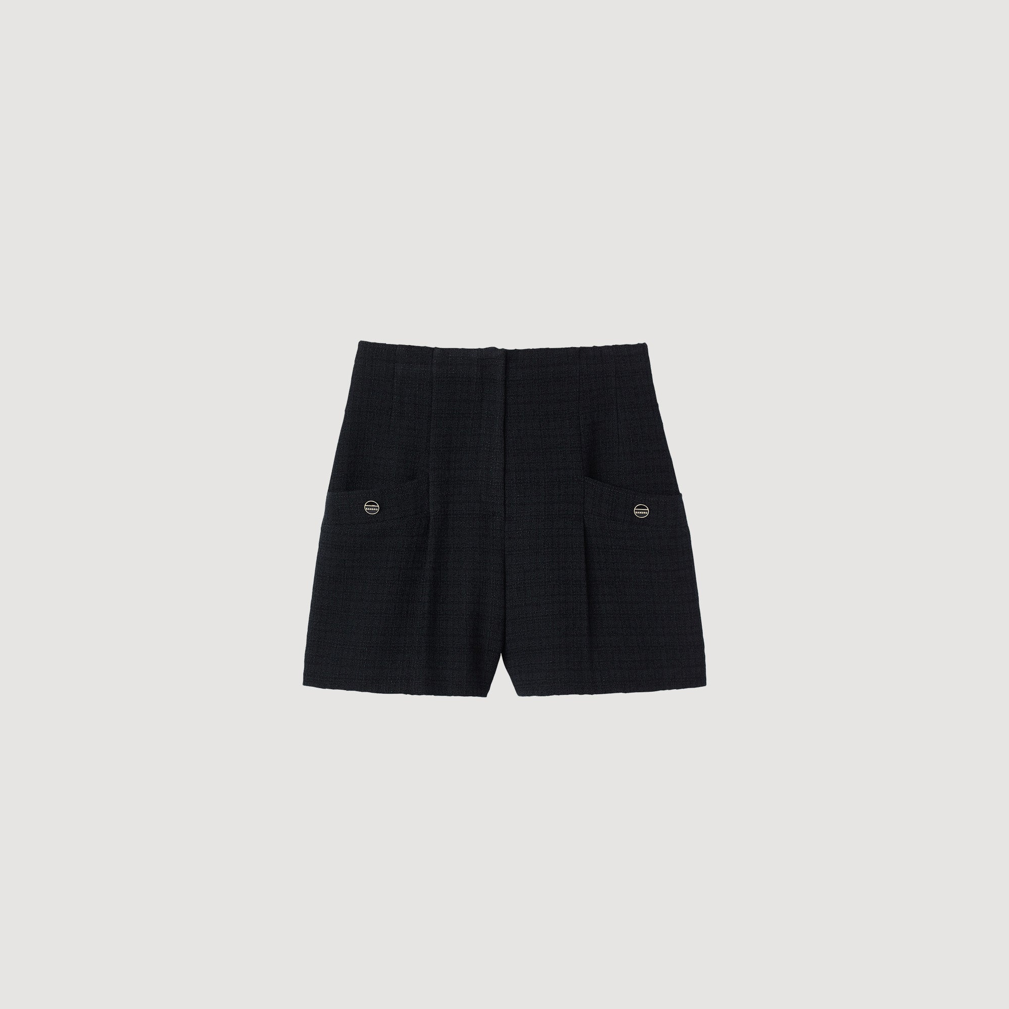 High Waisted Tweed Shorts