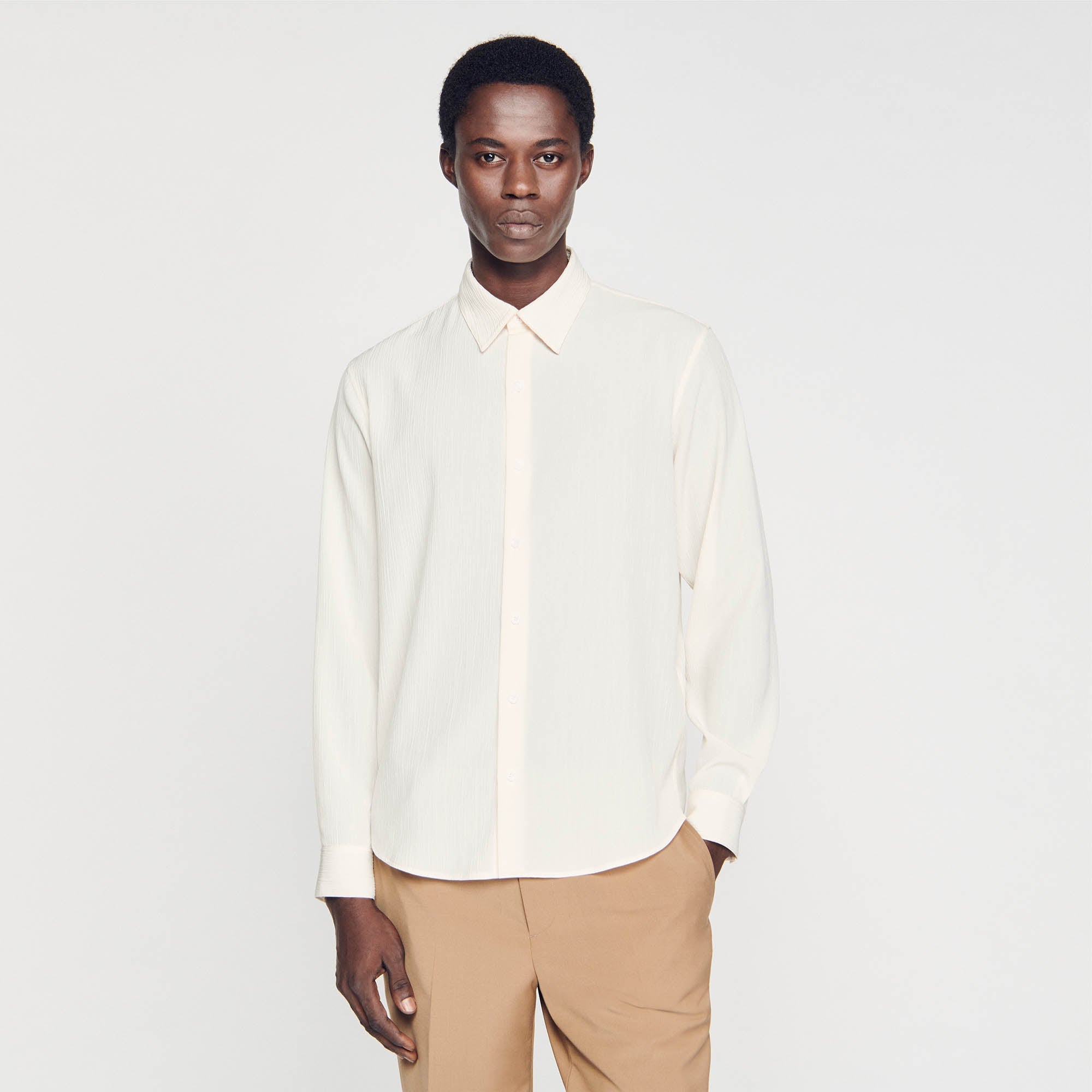 Pleated Fluid Shirt