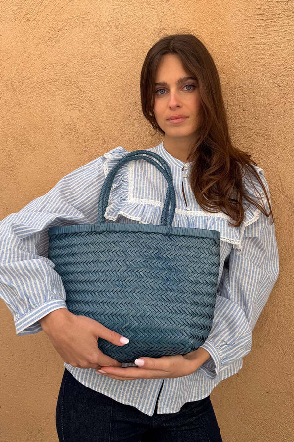 Cabas Delhi Medium - Bleu Ciel