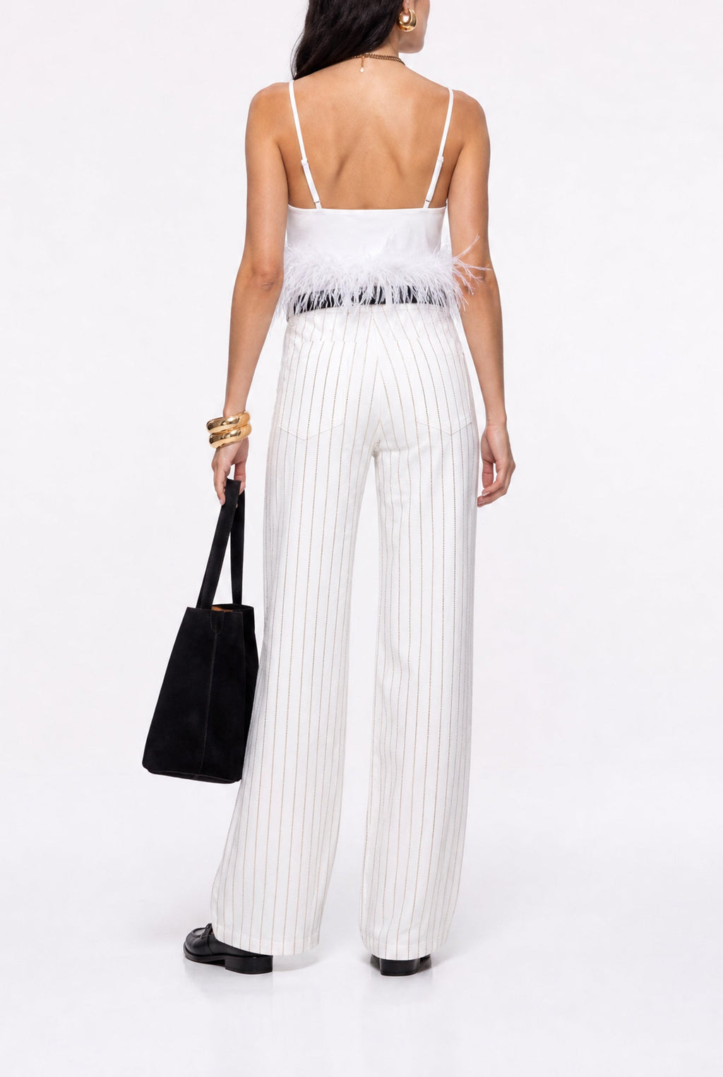 Jeans Scarlett - Strass Blanc