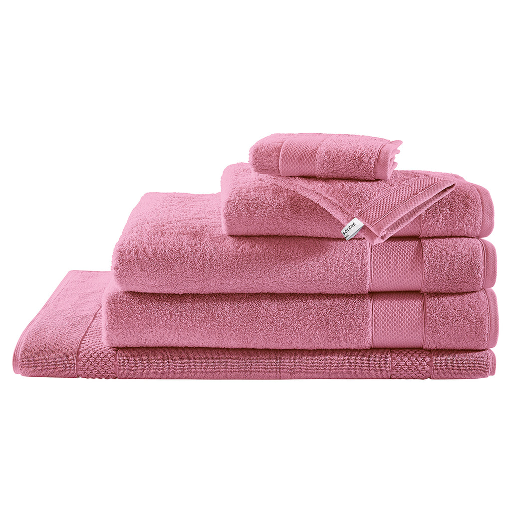 Éponge Unie - Serviette Invité - Blush