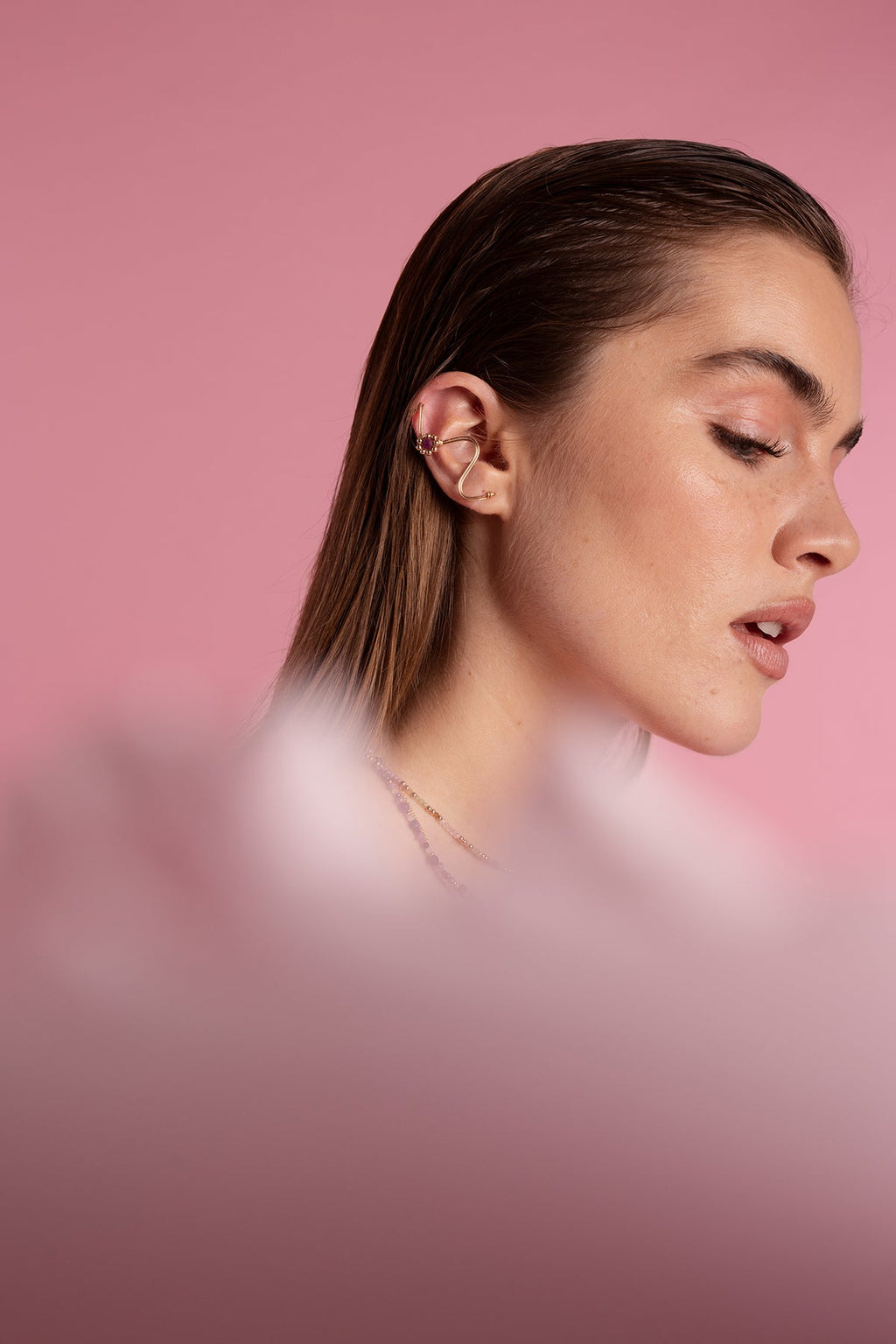 Joya de Oreja Daisy - Rubí
