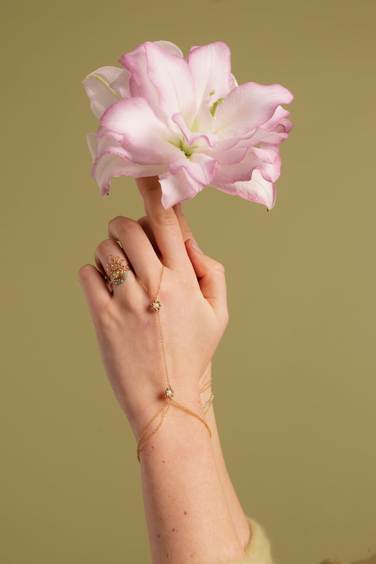 Gioiello Da Mano Daisy - Perla Coltivata