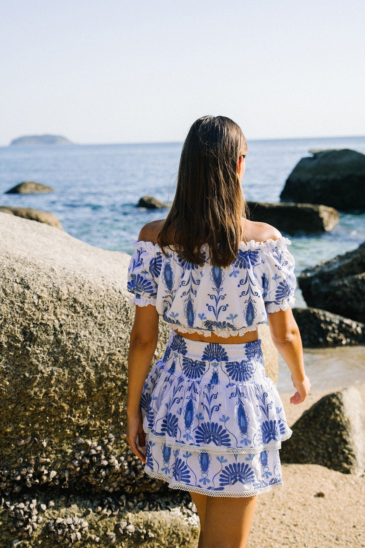 Jenna Top - Blue Embroidery