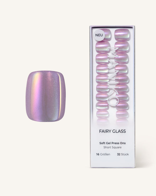 Fairy Glass (corto, cuadrado) - Press Ons