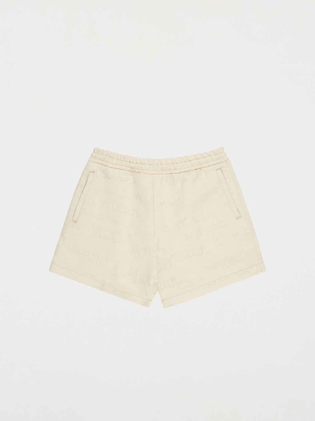 Pantalón Corto Amour Jacquard Crudo