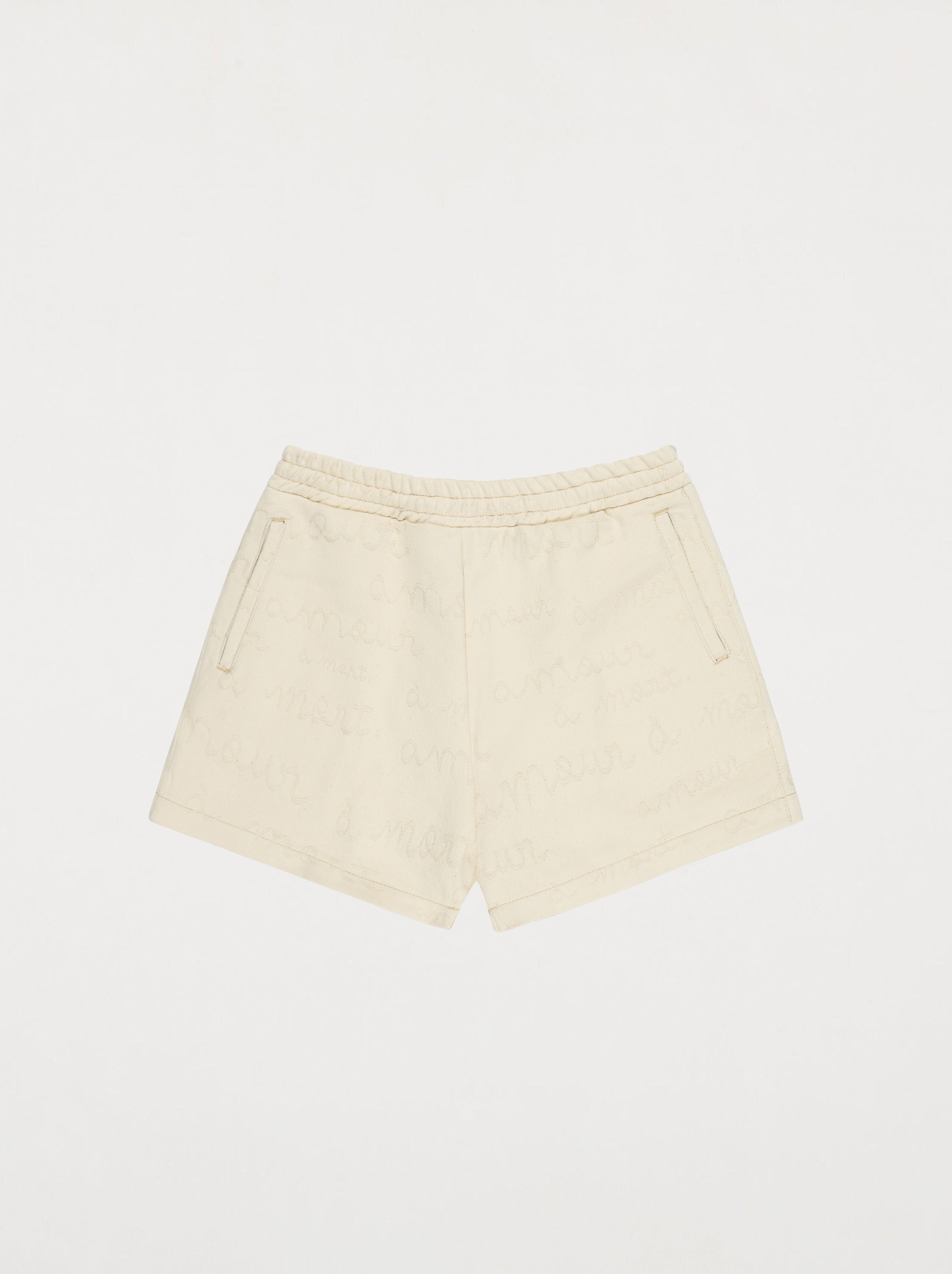 Pantalón Corto Amour Jacquard Crudo
