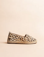 Espadrilles Plates Skagen - Cuir Léopard - Femme
