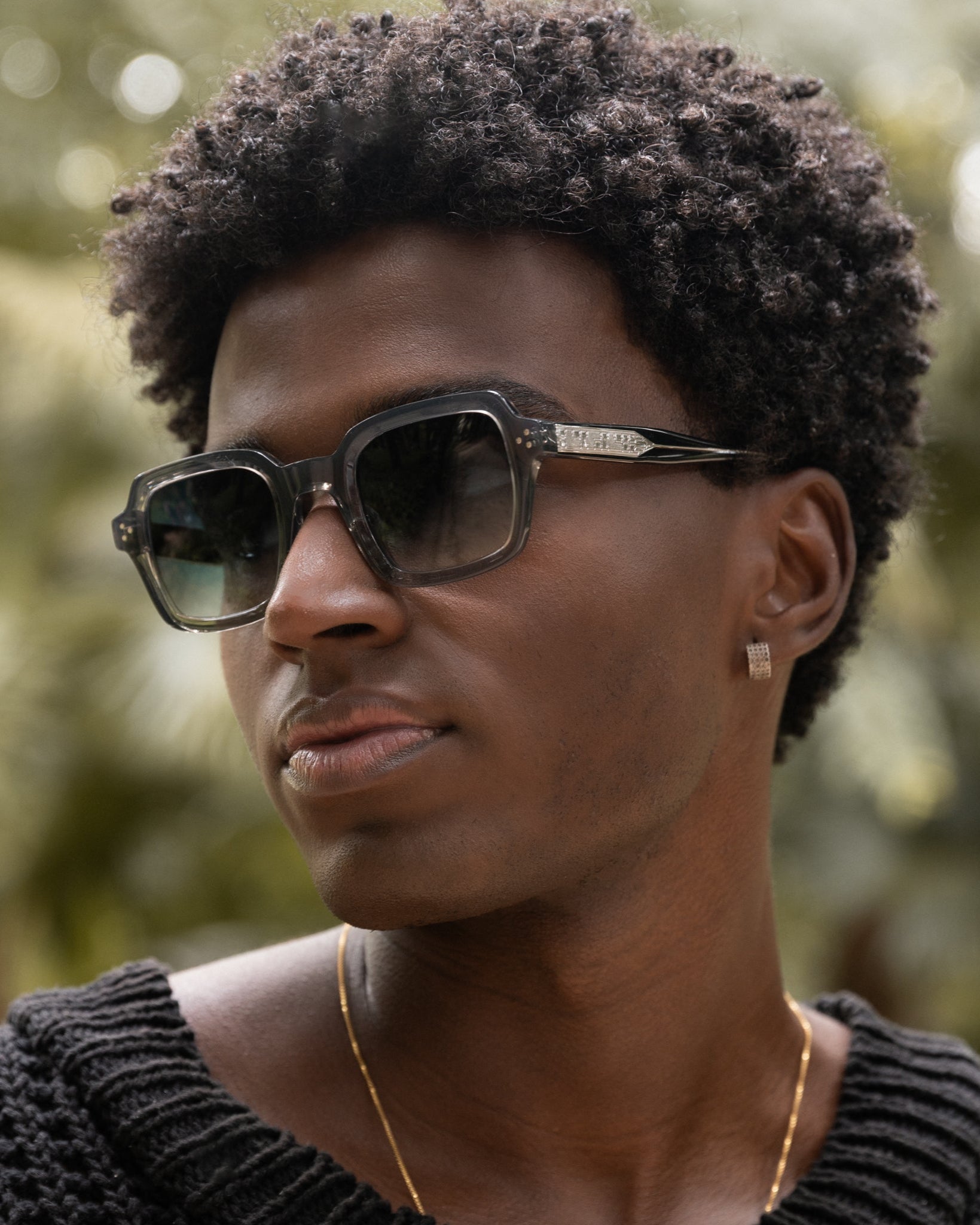 Gafas de sol Solal - Gris transparente - Hombre