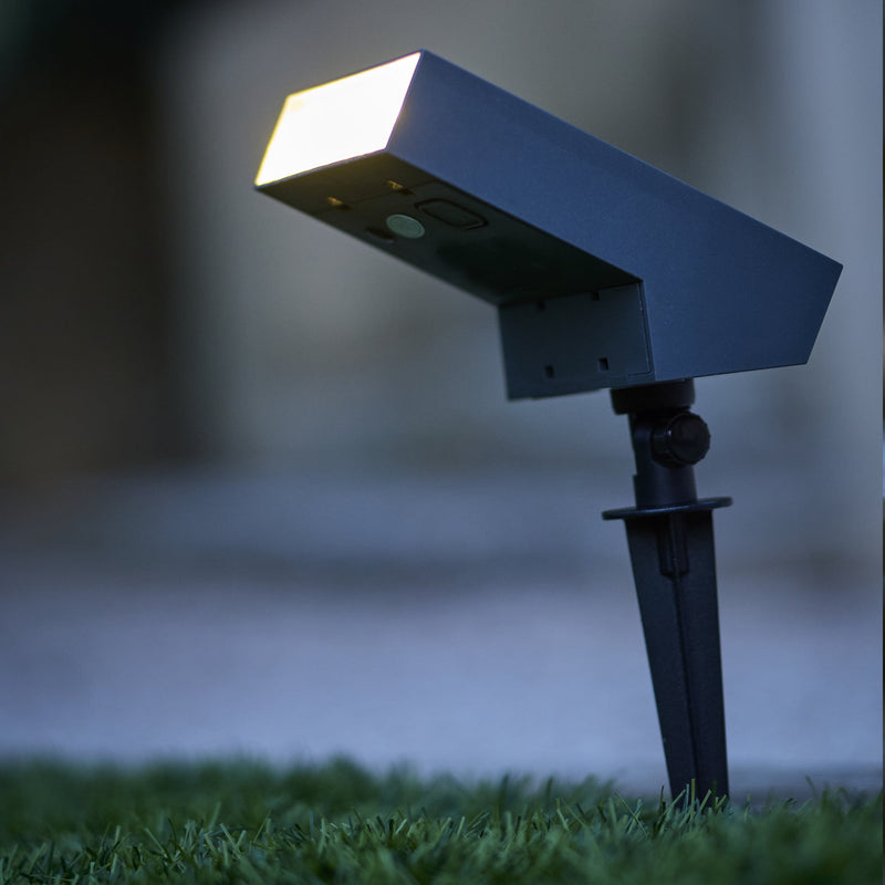 Soltek - Foco solar - Aluminio - Negro